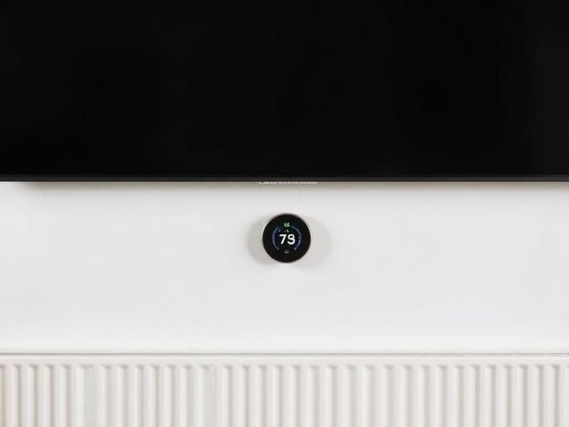 Electrician installing a baseboard heater